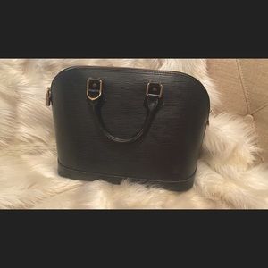 Authentic Black Epi Alma Louis Vuitton handbag